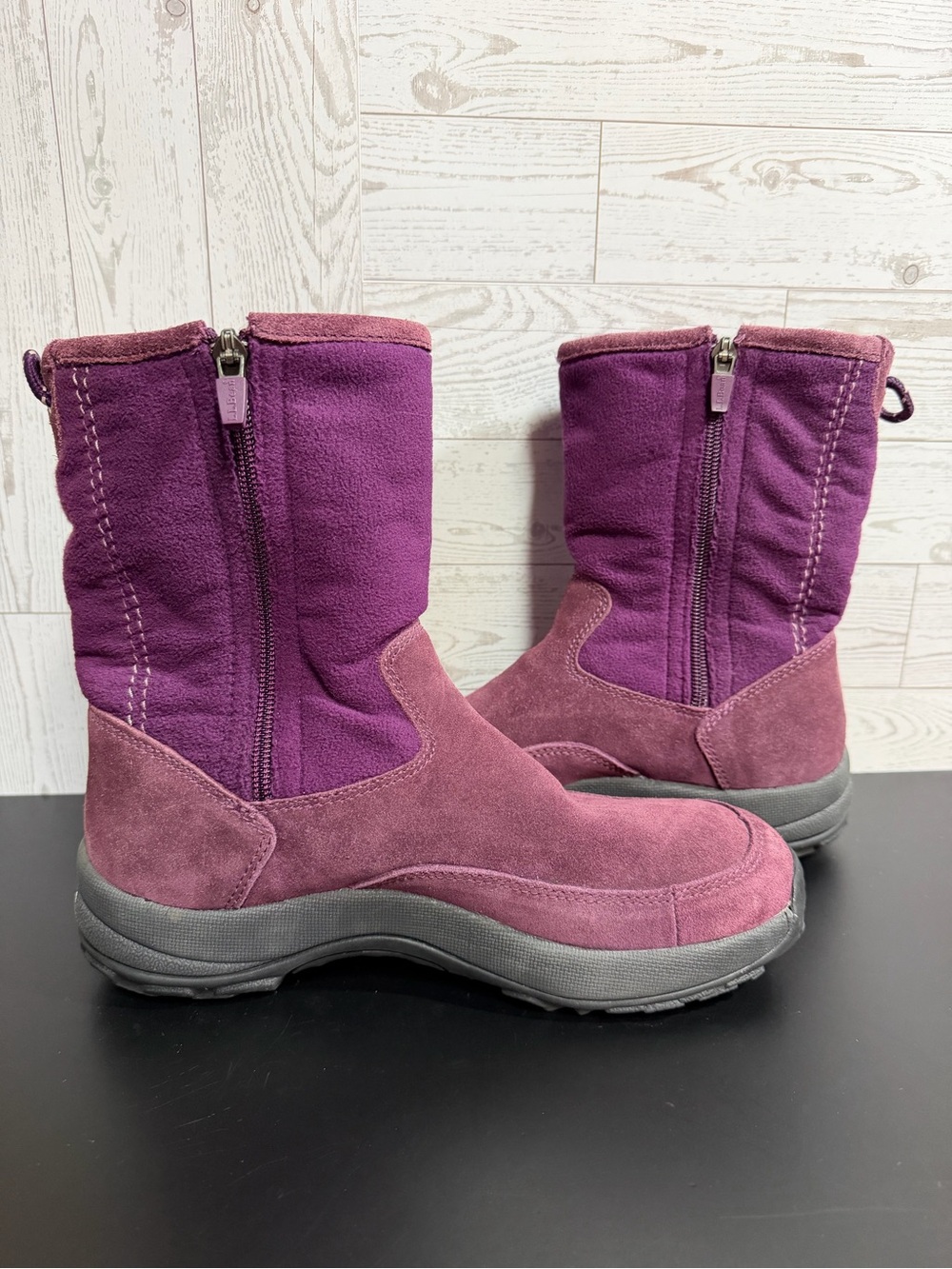 L.L.Bean Women's 8M Suede
Winter Boots Burgundy Purple
Warm Outdoor Boots - Picture 5 of 13